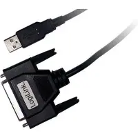 Logilink USB / D-SUB 25 Adapter Cable, 1.8m, 1,8 m, USB, D-sub (DB-25), Schwarz, Männlich/Weiblich