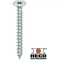 Heco -TOPIX-plus Senkkopf mit Frästaschen Teilgewinde HD-20 verzinkt blau, A3K