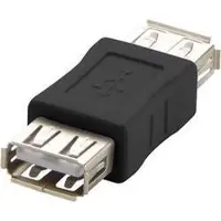 Renkforce RF-4032114, USB 2.0 A, USB 2.0 A, Schwarz