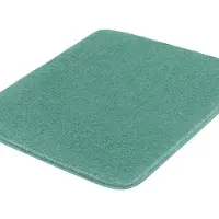 Kleine wolke Badematte "Meadow, Badvorleger, Badezimmer Teppich" Gr. 3, grün (eucalyptus), H:30mm, Polyester, Badematten, Badematte, Badteppich, Uni Farben