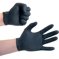 Franz mensch Hygostar EXTRA SAFE Nitrilhandschuhe, puderfrei, blau, Elastische und sehr robuste Einmalhandschuhe, 1 Karton = 10 Packungen à 100 Stück, Größe XL