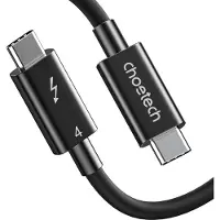 Choetech Kabel USB-C - USB-C Thunderbolt 4 0,8m schwarz (A3010)