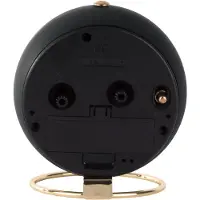 Karlsson - Wecker Globe - Schwarz - 9,5x10,5x7cm