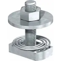 Obo Bettermann OBO 1148476 Hammerkopfschraube mit Feder für Profilschiene MS4121/4141 M8x30mm Edelstahl, rostfrei blank, nachbehandelt MS41HBF M8x30 A4 - 50 Stück