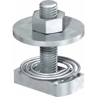 Obo Bettermann OBO 1148484 Hammerkopfschraube mit Feder für Profilschiene MS4121/4141 M10x30mm Edelstahl, rostfrei blank, nachbehandelt MS41HBF M10x30A4 - 50 Stück