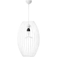 Kayoom Hängeleuchte "Hängelampe Reyna 110", weiß, 1, H: 55cm, 1 Stk., Leuchten, Industrie- und Nostalgie-Design, Hängeleuchte
