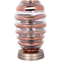 Kayoom Tischlampe Kosmos II 710 Champagner / Kupfer