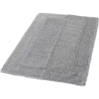 Kleine wolke "Havanna, Badvorleger, Badezimmer Teppich" Höhe 16 mm fußbodenheizungsgeeignet Badteppich, Uni Farben, Hoch-Tief Effekt, mit Bordüre