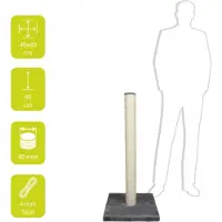 Laroy EBI Kratzstamm High-Post 90cm - Grau