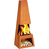 Gardenmaxx Gartenkamin Pular Corten