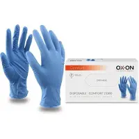 OX-ON Disposable Comfort 15300 - Einweghandschuhe (Box a 100 Stk.) - Größe 9 / L