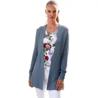 Peter Hahn Strickjacke aus 100% SUPIMA-Baumwolle blau, 46