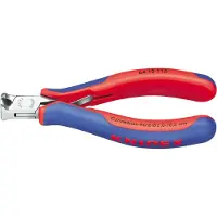 Knipex 64 12 115 Elektronik-Vornschneider mit Mehrkomponenten-Hüllen 115 mm