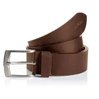 Tom Tailor Ledergürtel "TTANDREW", Damen, Gr. 80, braun (light braun uni), Rindsleder, unifarben, Gürtel Ledergürtel, 4 cm breit, Herrengürtel, Jeans und Casual, bis Gr. 120