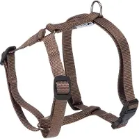 Ferplast Hundegeschirr Champion M, verstellbar, einfach zu tragen, Brustumfang 44–72 cm, Braun