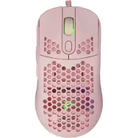 White Shark Galahad Pink, Beidhändig, Optisch, USB Typ-A, 7200 DPI, Pink