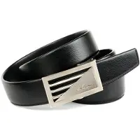 Anthoni Crown Ledergürtel , Herren, Gr. 95, schwarz, Leder, unifarben, Gürtel Ledergürtel, Eleganter Herrengürtel, geprägt