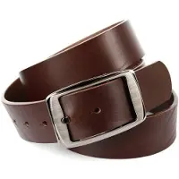 Anthoni Crown Ledergürtel , Herren, Gr. 90, braun, Leder, unifarben, Gürtel Ledergürtel