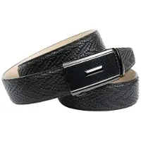 Anthoni Crown Ledergürtel , Herren, Gr. 85, schwarz, Leder, gemustert, Gürtel Ledergürtel, mit Flechtprägung