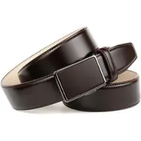 Anthoni Crown Ledergürtel , Herren, Gr. 90, braun, Leder, unifarben, Gürtel Ledergürtel, für Anzüge in Dunkelbraun