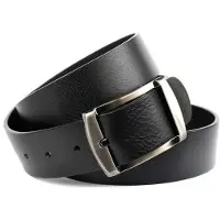 Anthoni Crown Ledergürtel , Damen, Gr. 85, schwarz, Leder, unifarben, Gürtel Ledergürtel