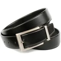 Anthoni Crown Ledergürtel , Herren, Gr. 85, schwarz, Leder, unifarben, Gürtel Ledergürtel, für den klassischen Business Look