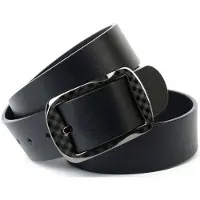 Anthoni Crown Ledergürtel , Damen, Gr. 85, schwarz, Leder, unifarben, Gürtel Ledergürtel