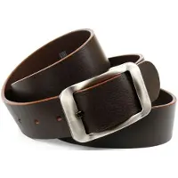 Anthoni Crown Ledergürtel , Damen, Gr. 85, braun, Leder, unifarben, Gürtel Ledergürtel, Hochwertiger Denim-Gürtel