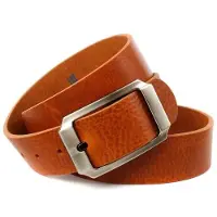 Anthoni Crown Ledergürtel , Herren, Gr. 85, braun (cognac), Leder, unifarben, Gürtel Ledergürtel, Herrengürtel in cognac