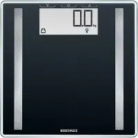 Soehnle Scale Shape Sense Control 100, Elektronische Personenwaage, 180 kg, 100 g, Schwarz, kg, lb, ST, Quadratisch