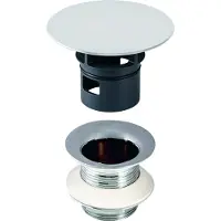 Geberit Ablaufventil mit freiem Auslauf 1 1/4" x 50mm verchromt