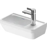 Duravit D-Neo Handwaschbecken, 400x220mm, 1 Hahnloch, ohne Überlauf, weiß Hochglanz, 0739400041