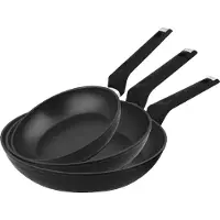 Carl Schmidt Sohn 3er Set Pfannen Monheim, Aluminium, 20/24/28 cm, schwarz