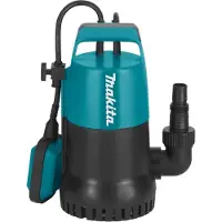 Makita PF0300 Tauchpumpe 300W mit automatischem Schwimmerschalter für Klar- und Schmutzwasser