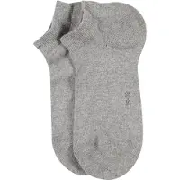 Falke Family Damen Sneakersocken, 39-42, Grau, Uni, Baumwolle