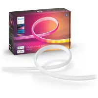 Philips Hue White and Color ambiance Hue Gradient Lightstrip 2 Meter, Intelligenter Leuchtstreifen, Bluetooth/Zigbee, Weiß, LED, Silikon, Nicht austauschbare(s) Leuchtmittel