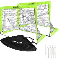 VirtuFit Pop-Up Fußballtore Set 120 x 90 cm mit Tragetasche