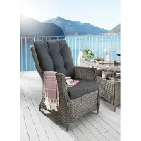 Destiny Gartensessel CASA inkl. Auflagen, Polyrattan, vintage grau
