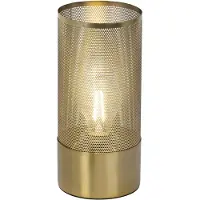 Brilliant Tischleuchte Gracian gold IP20 E27 60 Watt g. f. Normallampe
