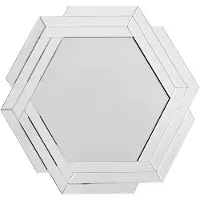 Kayoom Wandspiegel "Artemis 1610", silber (silberfarben), B:80cm H:85cm, Metall, Spiegelglas, Spiegel, Wandspiegel