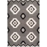 Arte Espina Teppich "Ethnie 400", grau, B:160cm H:10mm L:230cm, Baumwolle, Teppiche, Teppich, 3D-Design, Kurzflorteppich, Ethno-Design