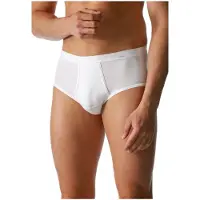 Mey Slip "NOBLESSE", Herren, Gr. 7XL, Feinripp, weiß, Feinripp, Obermaterial: 100% Baumwolle, unifarben, körpernah, Unterhosen Slip, Mit Eingriff