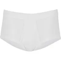 Trigema Slip "Slip Feinripp im Doppelpack", Herren, Gr. 9, 2 Stk., weiß, 100% Baumwolle (Bio-Baumwolle kbA), Unterhosen Slip