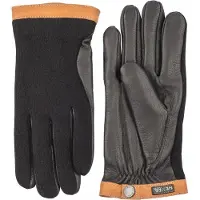 Hestra - Deerskin Wool Tricot - Handschuhe Gr 6 grau/schwarz