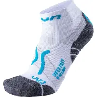 UYN Woman Run Super Fast Socks white/turquoise (W135) 39/40