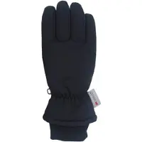 Maximo - Kid's Thermofingerhandschuhe mit Strickbündchen - Handschuhe Gr 3 schwarz