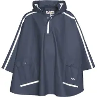 Playshoes Regen-Cape Langer Rücken Uni Kinder,marine,152