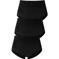 LASCANA Taillenslip , Damen, Gr. 36/38, 3 Stk., schwarz, Obermaterial: 94% Modal (TENCEL), 6% Elasthan, unifarben, Unterhosen Taillenslip, mit besonders komfortablem Bündchen