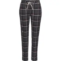s.Oliver Pyjamahose , Damen, Gr. 32/34, N-Gr, rot (bordeaux, kariert), Single Jersey, Obermaterial: 50% Baumwolle, 50% Viskose, kariert, schmal knöchellang, Hosen Pyjamahose, mit Allover-Druck