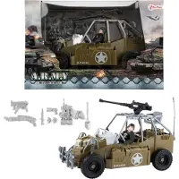 Toi-Toys ALFAFOX Strandbuggy Militär-Set mit Zubehör für Kinder, Rollenspiel & Abenteuer ab 3 Jahren